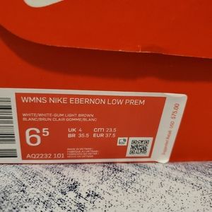 White Nike Ebernon Low Prem.